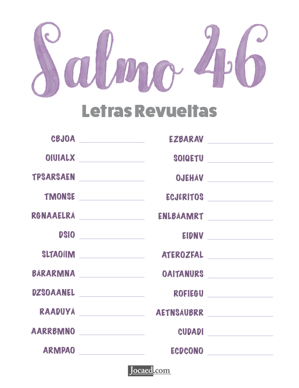 Salmo 46 - Letras Revueltas
